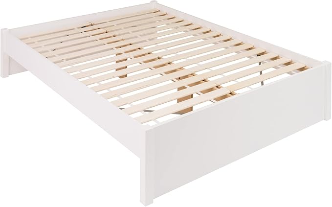 Select Queen 4-Post Raised Platform Bed with Under Bed Storage Space
