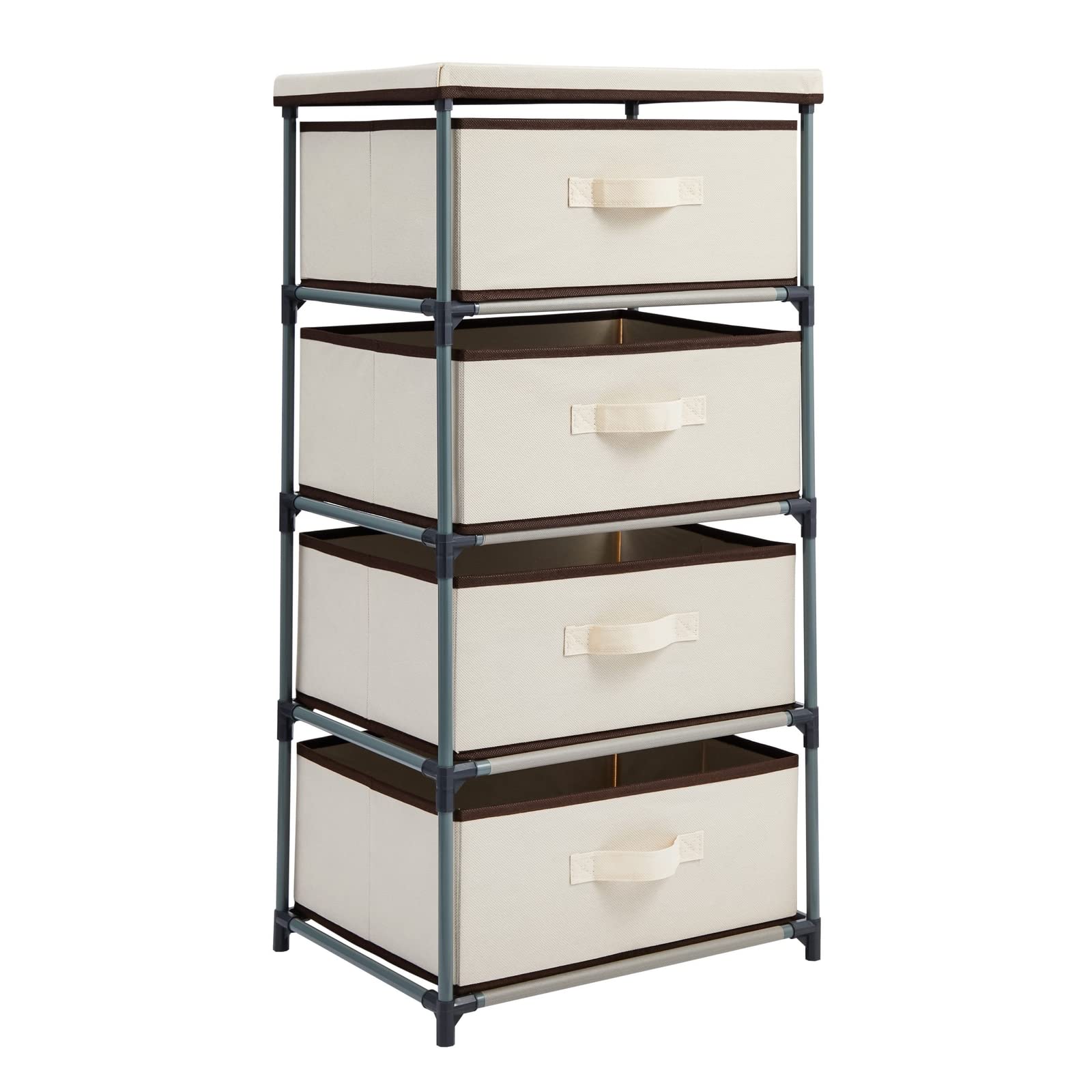 4-Tier Tall Closet Dresser with Drawers