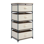 4-Tier Tall Closet Dresser with Drawers