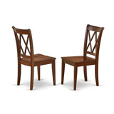 ANCL3-MAH-W Antique 3 Piece Dinette Set for Small Spaces Contains a Round