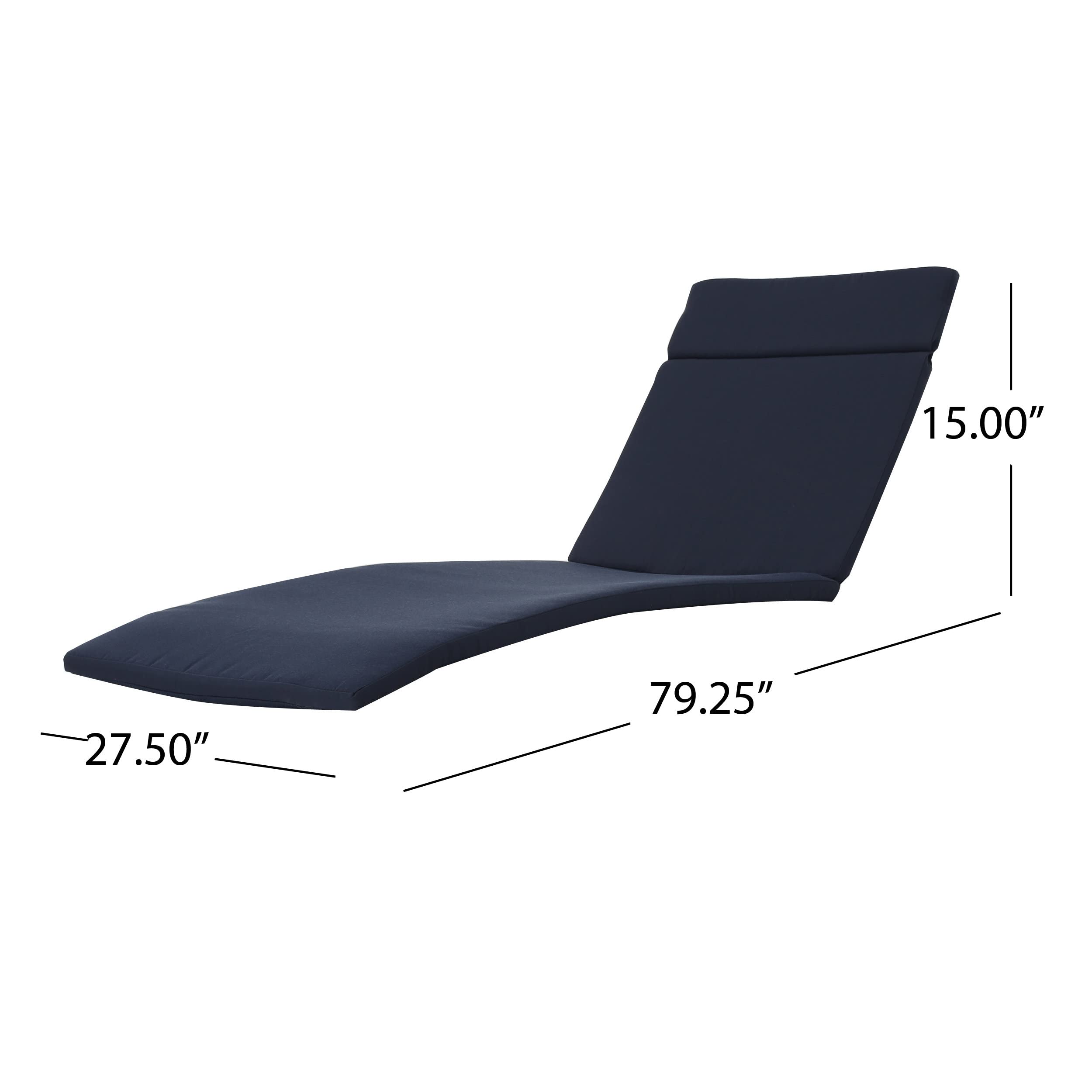 Christopher Knight Home Salem Outdoor Wicker Adjustable Chaise Lounge with Arms, with Cushion, Multibrown / Navy Blue
