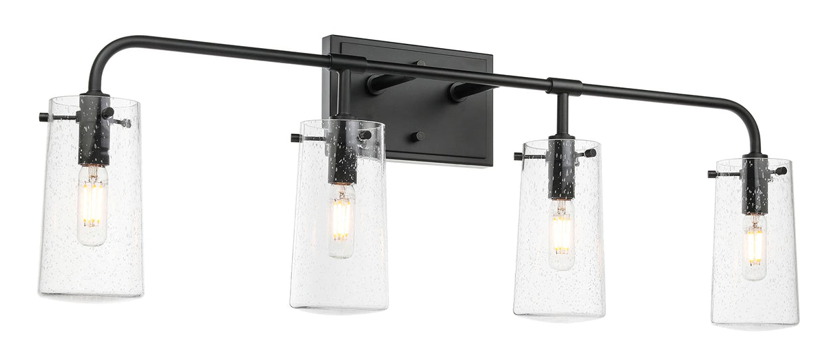 Lighting Bathroom Vanity Light, Industrial 4 Light Vanity Light Black Wall Light Fixture