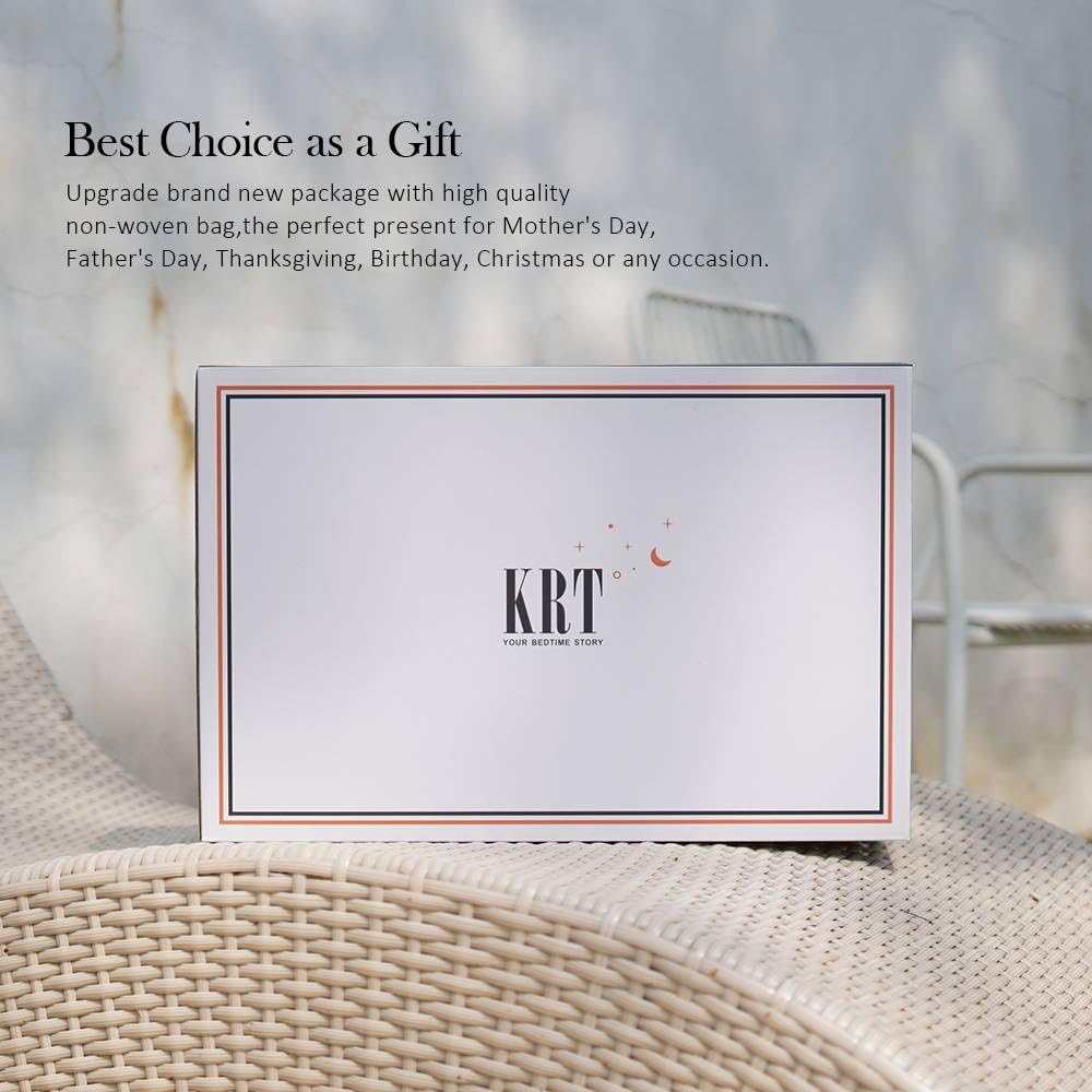 KRT Luxurious Goose Feathers Down Comforter - White King Size 60 Oz Medium Weight Duvet Insert - 100% Cotton Cover with 8 Corner Tabs (King All-Season, 106''x90'')