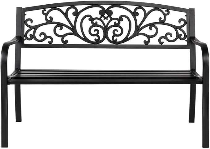 Outdoor Cast Aluminum Patio Bench