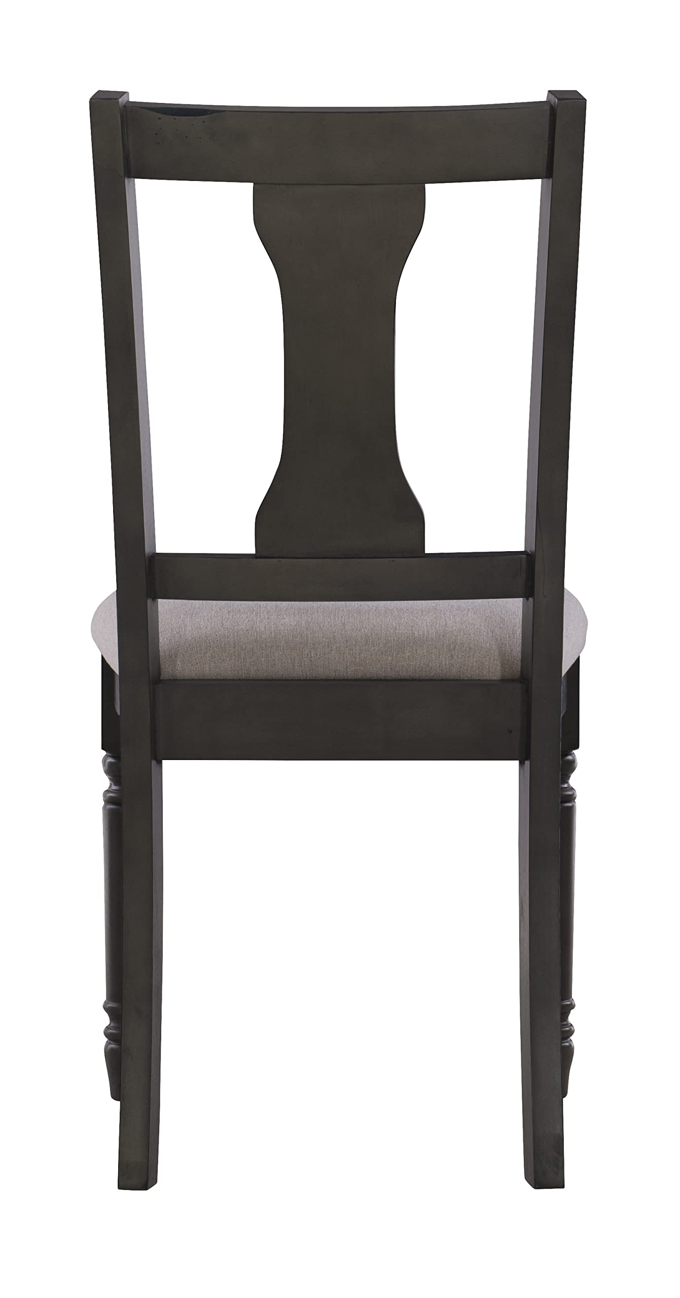 Piece Dining Set with Dark Grey Base and Smokey White Top Includes Dining Table Four
