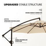 10ft Patio Umbrella with Base Included, Outdoor Offset Cantilever Umbrella,