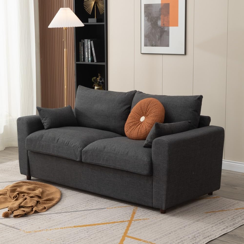 Loveseat Sofa 2 Seater and 3 Seater Modern Couch, Fabric Couch