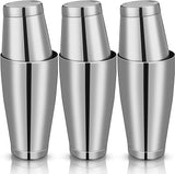 6 Pcs Cocktail Shakers Professional Bar Shaker Boston Shaker Set Stainless