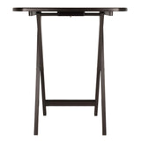 Cade Snack Table, Coffee, 15.75D x 23.62W x 25.43H in