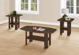 7872P Table, 3pcs Set, Coffee, End, Side, Accent, Living Room, Laminate