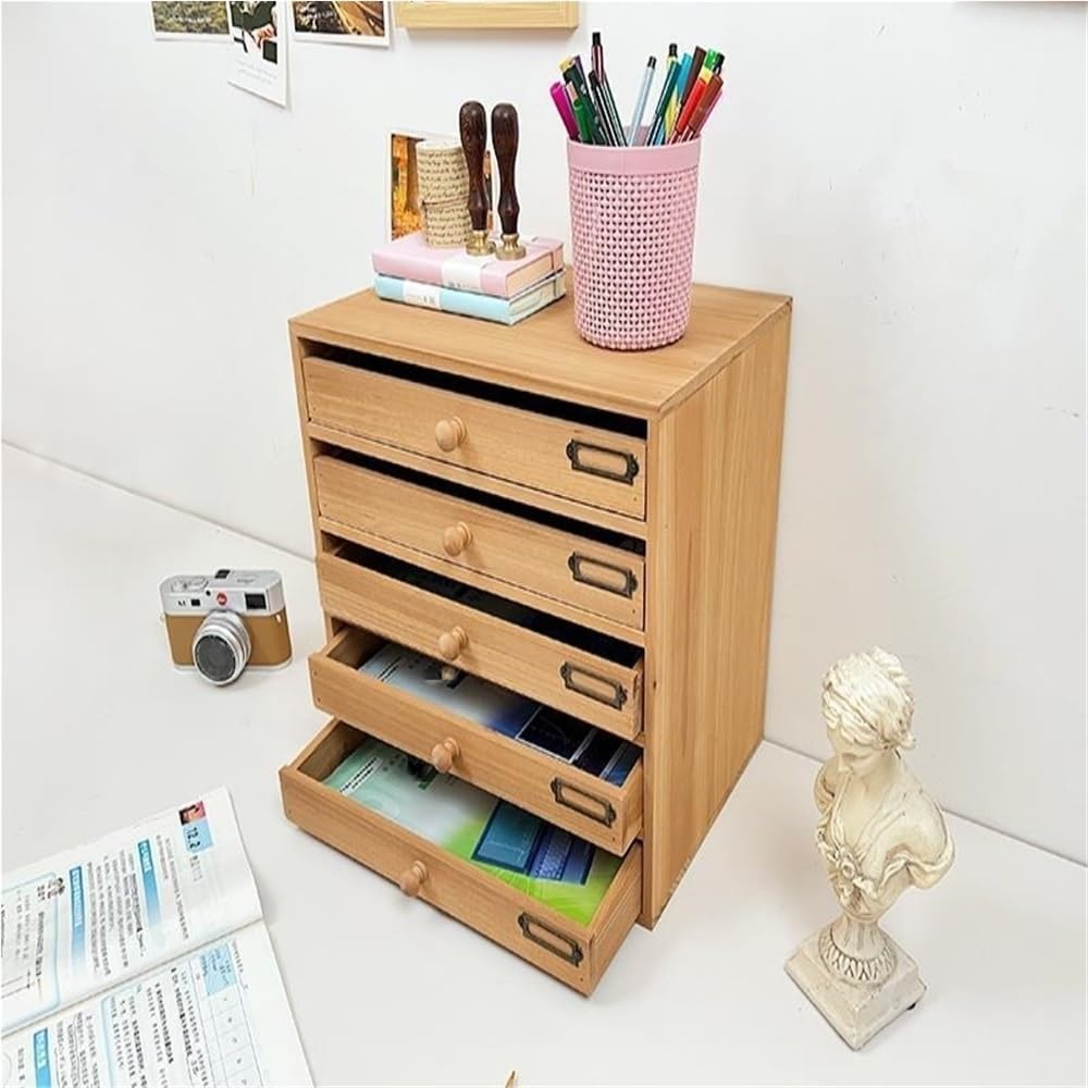Vertical File Cabinet, A4 File Cabinet, Stationery Storage Cabinet, Multi-Layer Drawer Desk