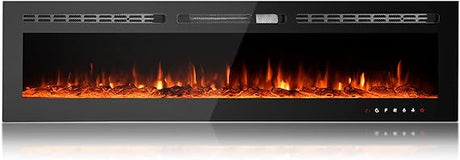 Wall Fireplace Electric with Remote Control