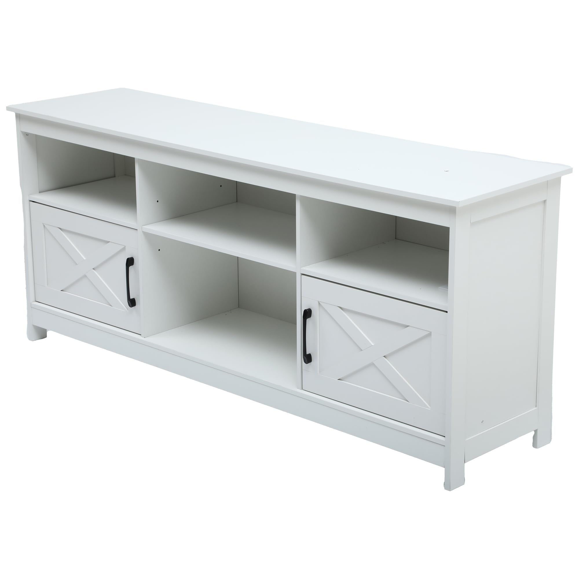 Farmhouse TV Stand for Up to 65 Inch, Entertainment Center