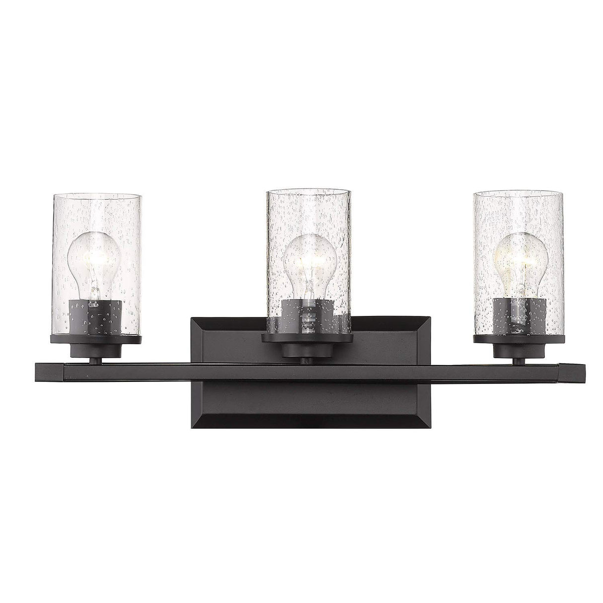 4309-BA3 BLK-SD Mercer Bath Fixture, Matte Black