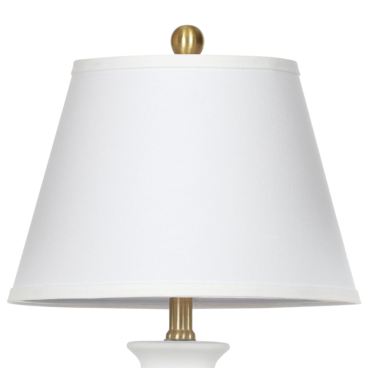 Cinkeda 22" White Ceramic Modern Table Lamp with Ginger Jar Design - for Living Room,Dining Room,Bedroom,Office,Nightstand,End Table