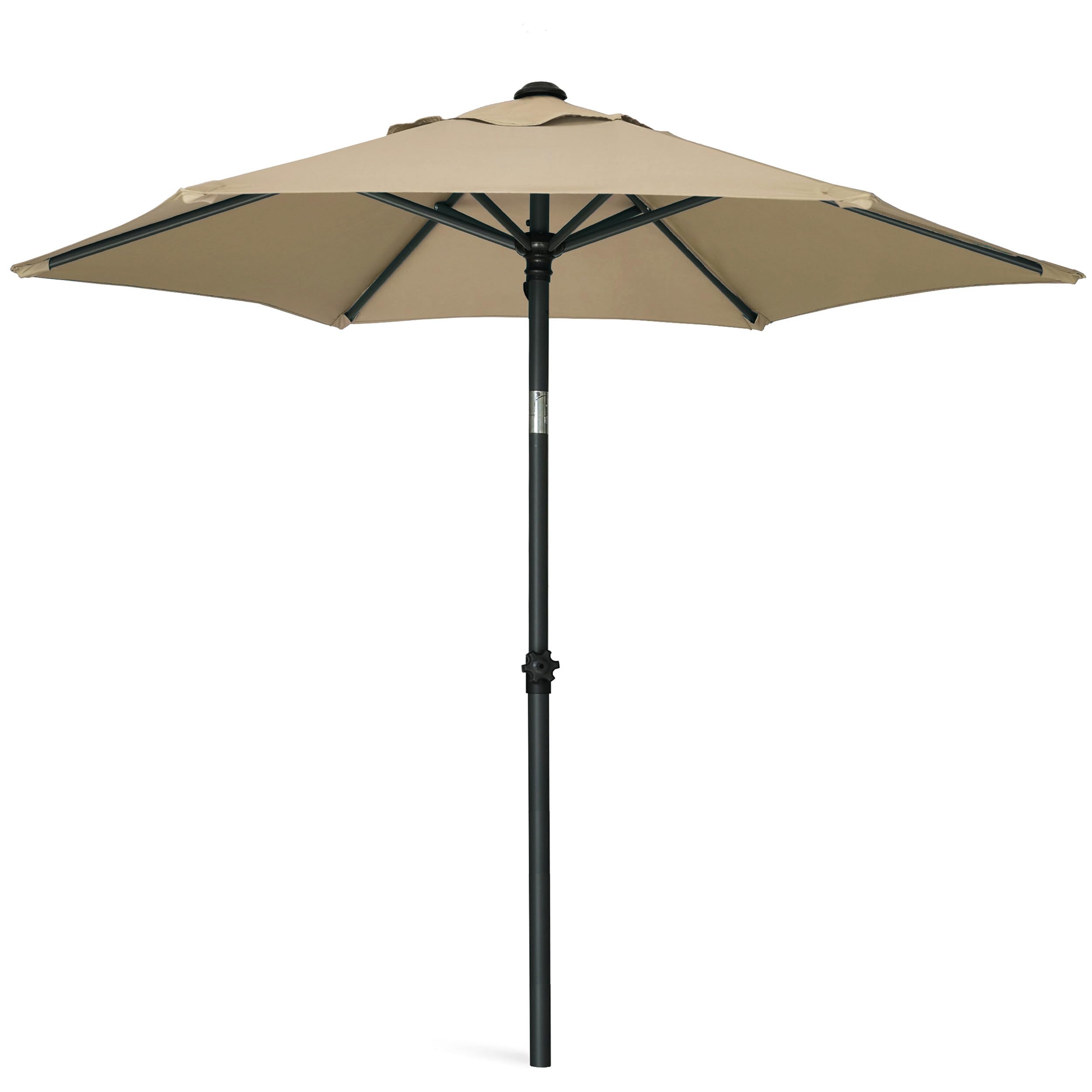 5.8ft Patio Umbrella Outdoor Table Umbrellas with Push Button Tilt