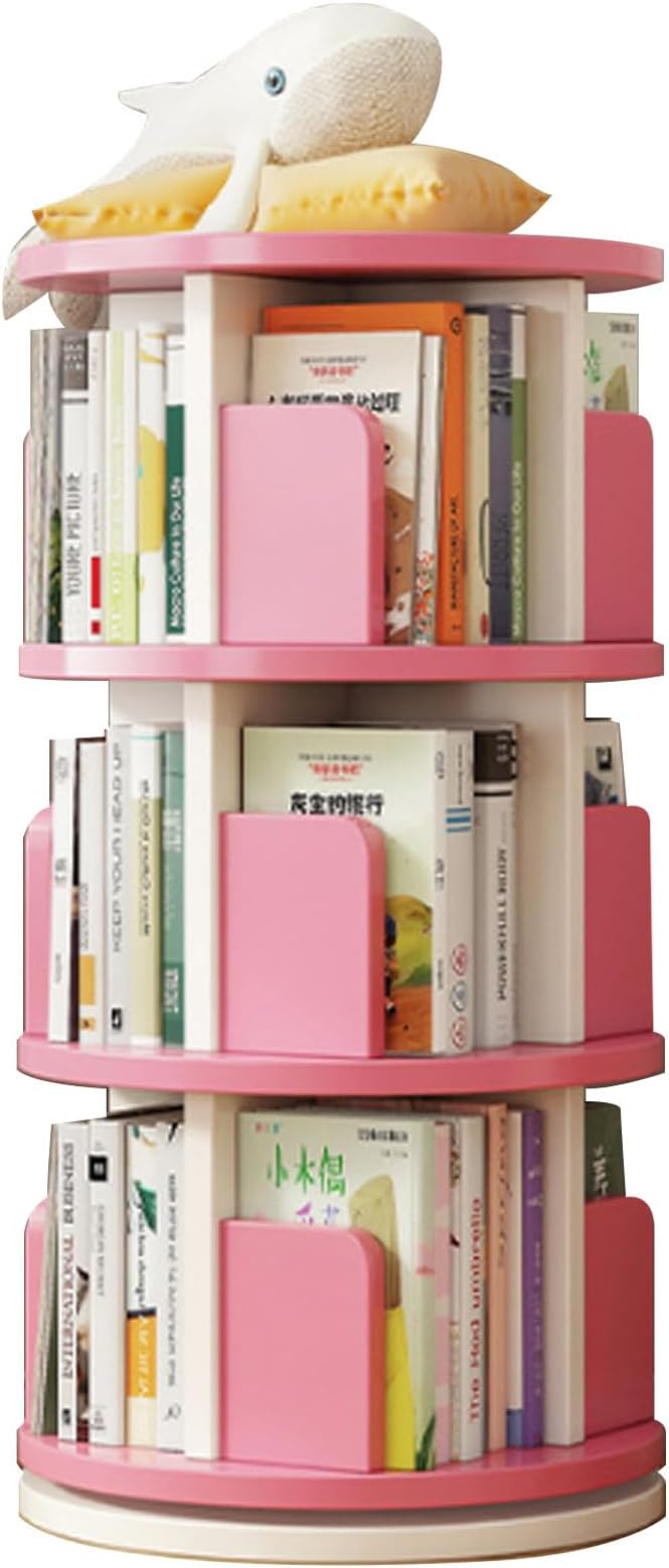 Rotating Bookshelf, Rotating Bookshelf Tower, 360 Rotating Bookshelf, Suitable for Small