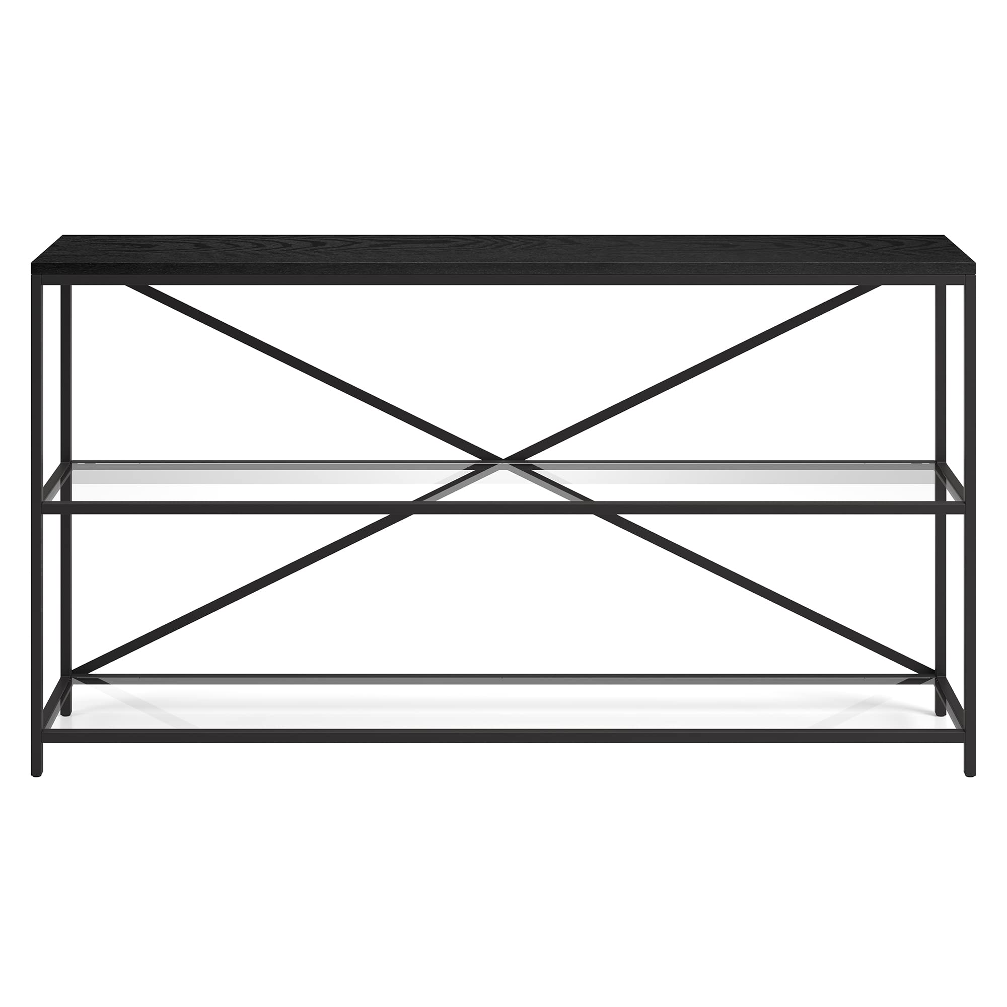 Fionn Console Table, 55" Wide, Black