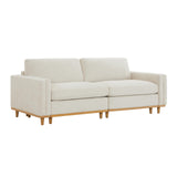 Super Large Luxury Loveseat Sectional Modular Sofa, Down Filled Modern Sofa