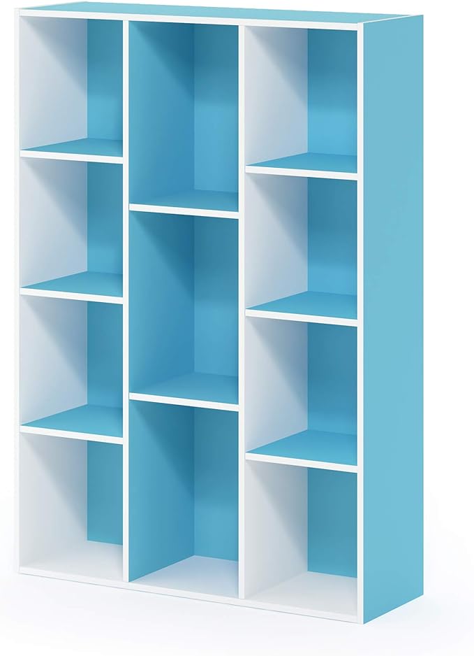 Luder Bookcase / Book / Storage , 11-Cube, White