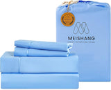 Bamboo Viscose Sheet Set Queen Size - 100% Pure Organic Viscose - 400TC Bamboo Viscose Cooling Bed Sheets Set - Fit 16 Inch Deep Pocket - 4 Piece Set Silky Soft - Queen, White