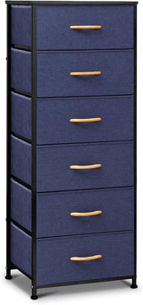 Dresser for Bedroom with 6 Drawers, Tall Dresser Vertical Storage Tower