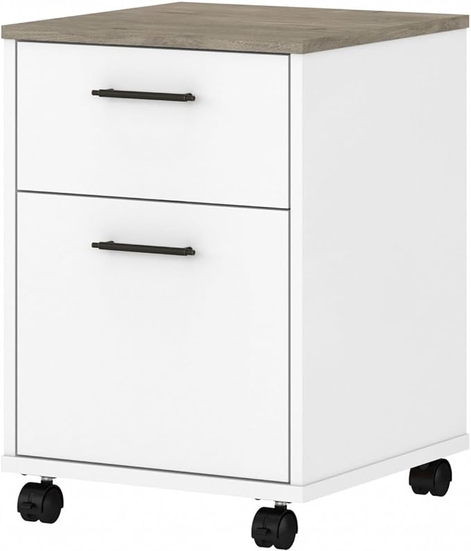 Key West 2 Drawer Mobile File Cabinet, Rolling File Cabinet for Home Office