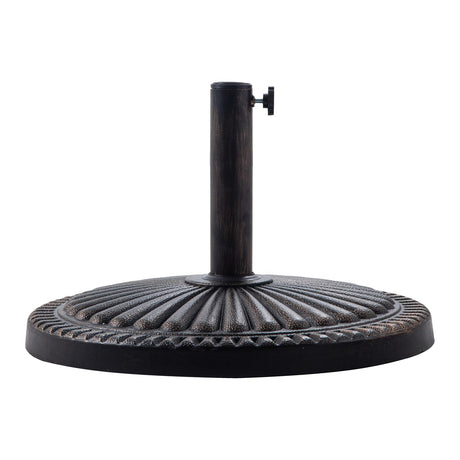 40lb Round Base Stand Weight for Patio Market Table Umbrella Outdoor, Bronze