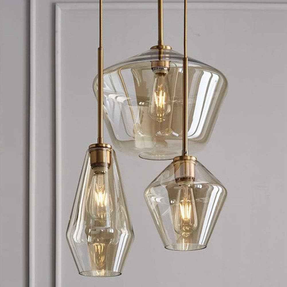 Healer Pendant Lighting Hanging Lamp for Kitchen Island Flush Mount, Modern Gold