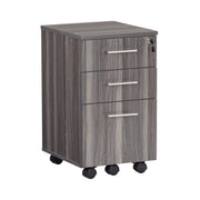 Mayline MNBBFLGS Medina 3-Drawer Lockable Mobile File Cabinet, 26.75"H