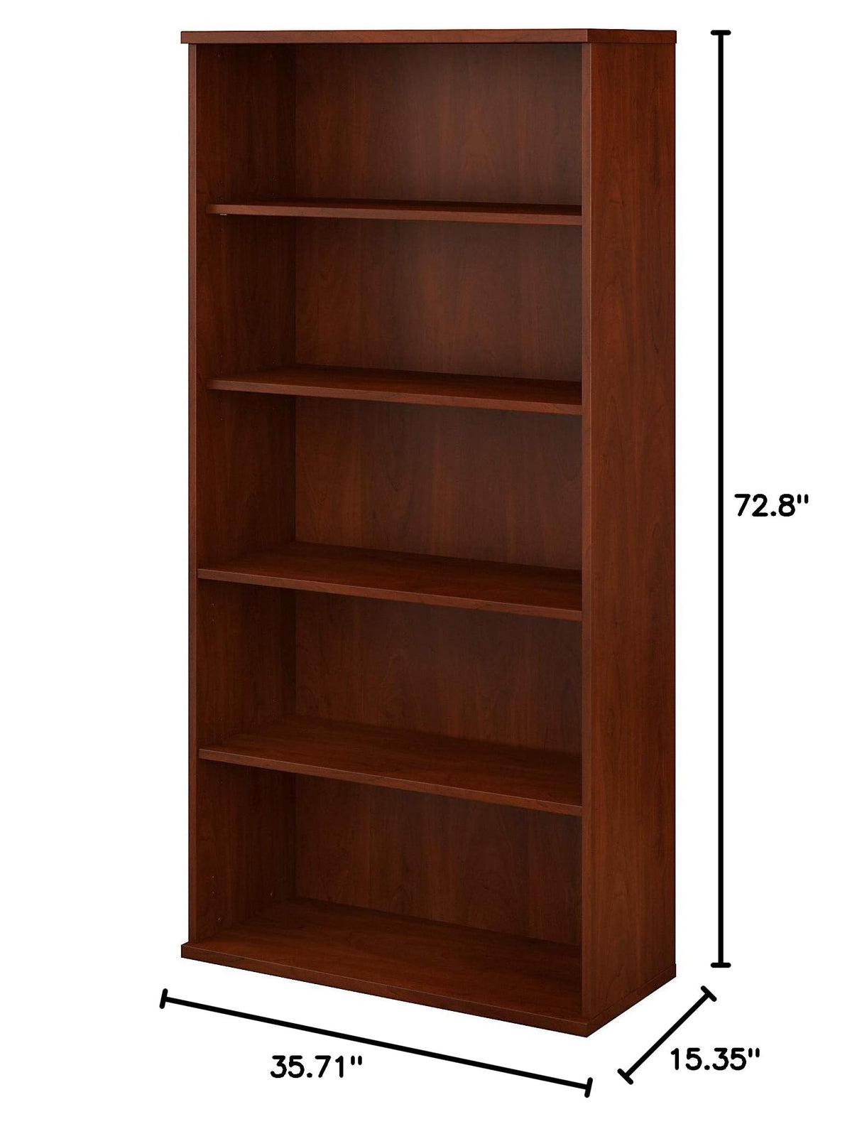 136HC-Z Studio C 5-Shelf 73-Inch H Bookcase, Hansen Cherry