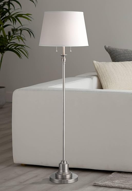 Spenser Traditional Floor Lamp Standing Exquisite 58" Tall Oiled Bronze Brown