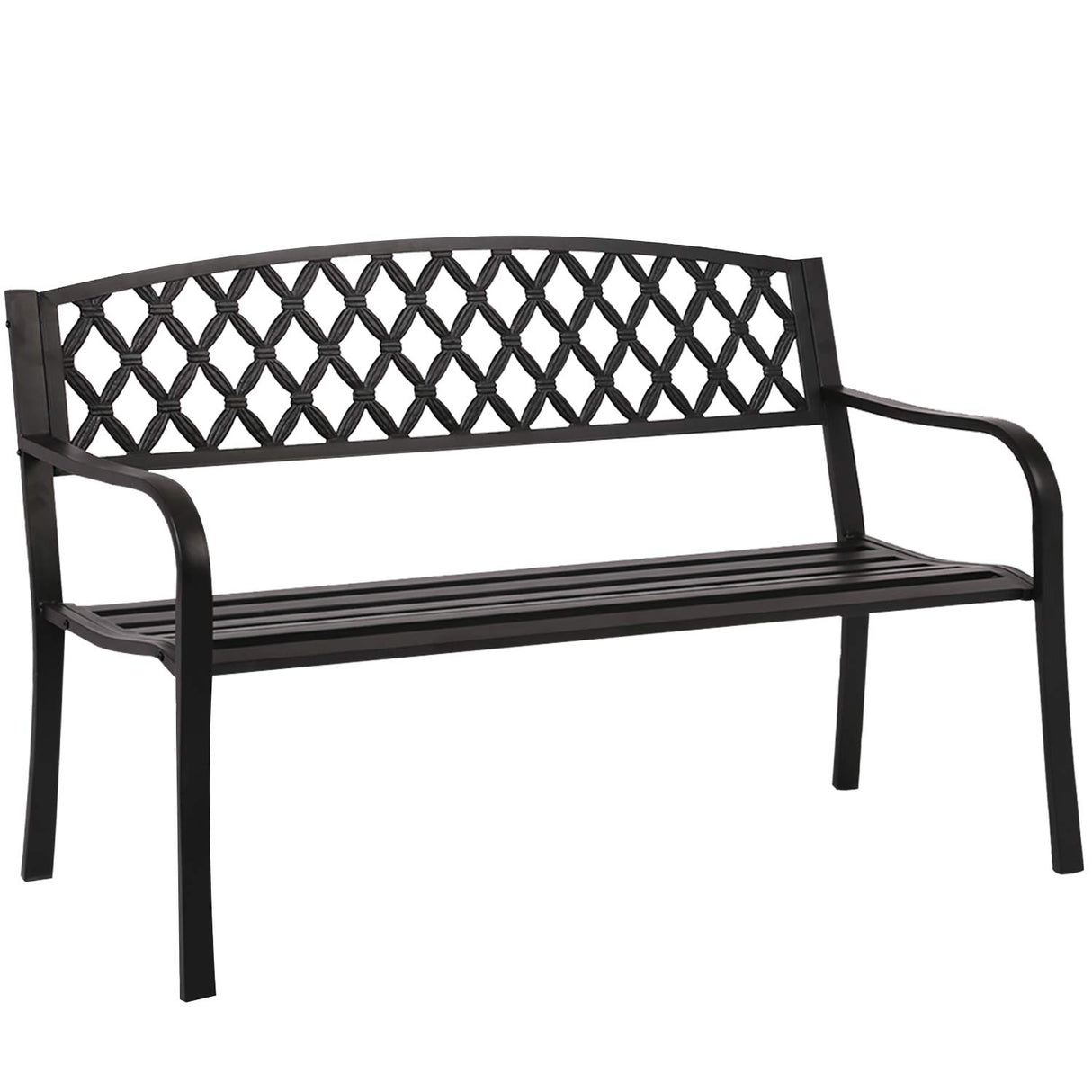 Park Bench Metal Bench 50 Garden Bench Chair Outdoor Benches Clearance Patio Bench
