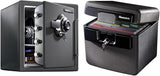 Black Fireproof Waterproof Floor Safe with Dial Combination Lock for Home or Office