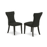 DLGA5-ABK-24 5 Piece Kitchen Table & Chairs Set Includes a Round Dining Room Table