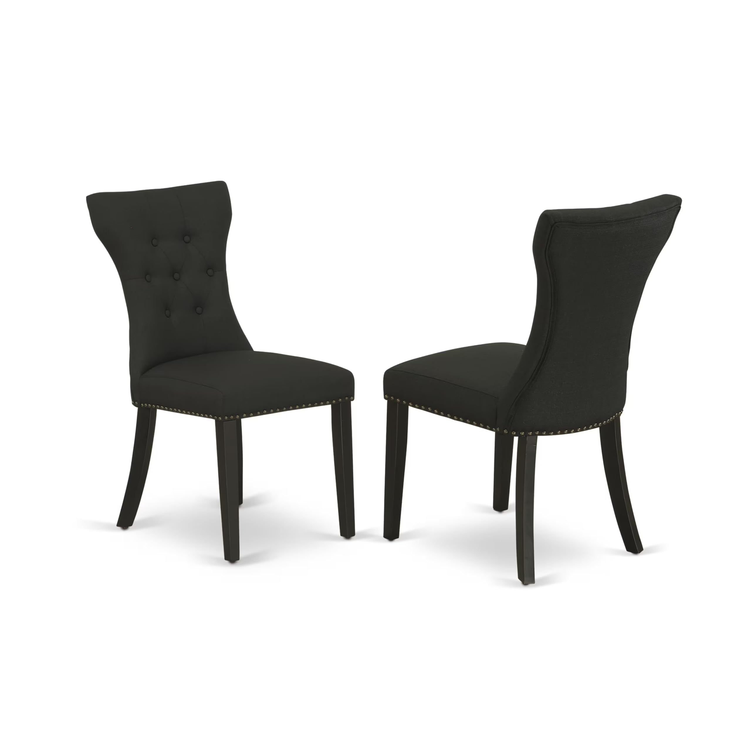 DLGA5-ABK-24 5 Piece Kitchen Table & Chairs Set Includes a Round Dining Room Table