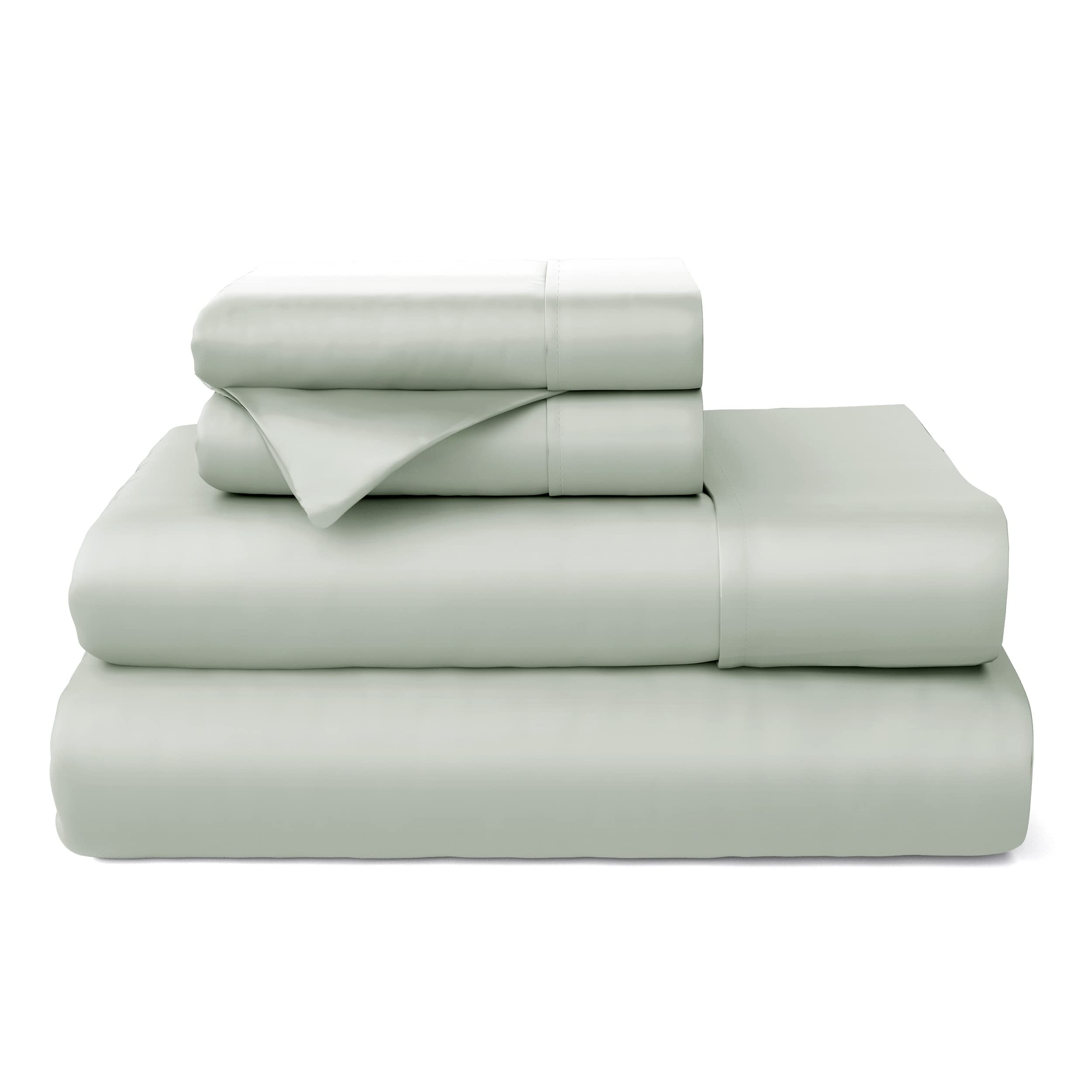 100% Rayon Derived from Bamboo Bed Sheet Set - Cooling, Breathable, Silky Soft 4-Piece