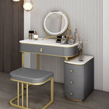 Table Desk for Bedroom Vanity Table Set Slate Bedside Table Integrated Dressing Table