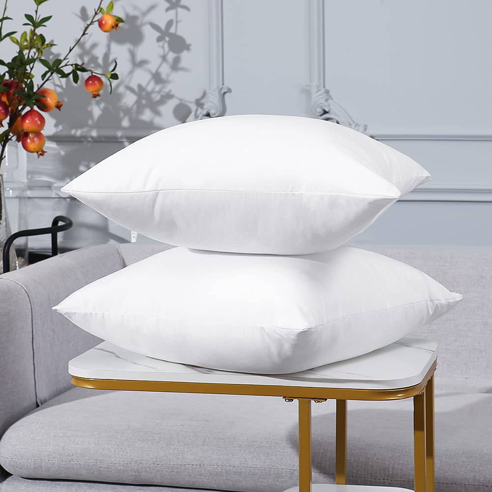 Waterproof Throw Pillow Inserts 18x18 Inch, Set of 4 Water Resistant Square