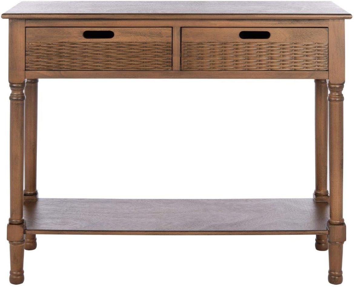 Safavieh Home Collection Landers Brown 2-Drawer Console Table CNS5710C, 0