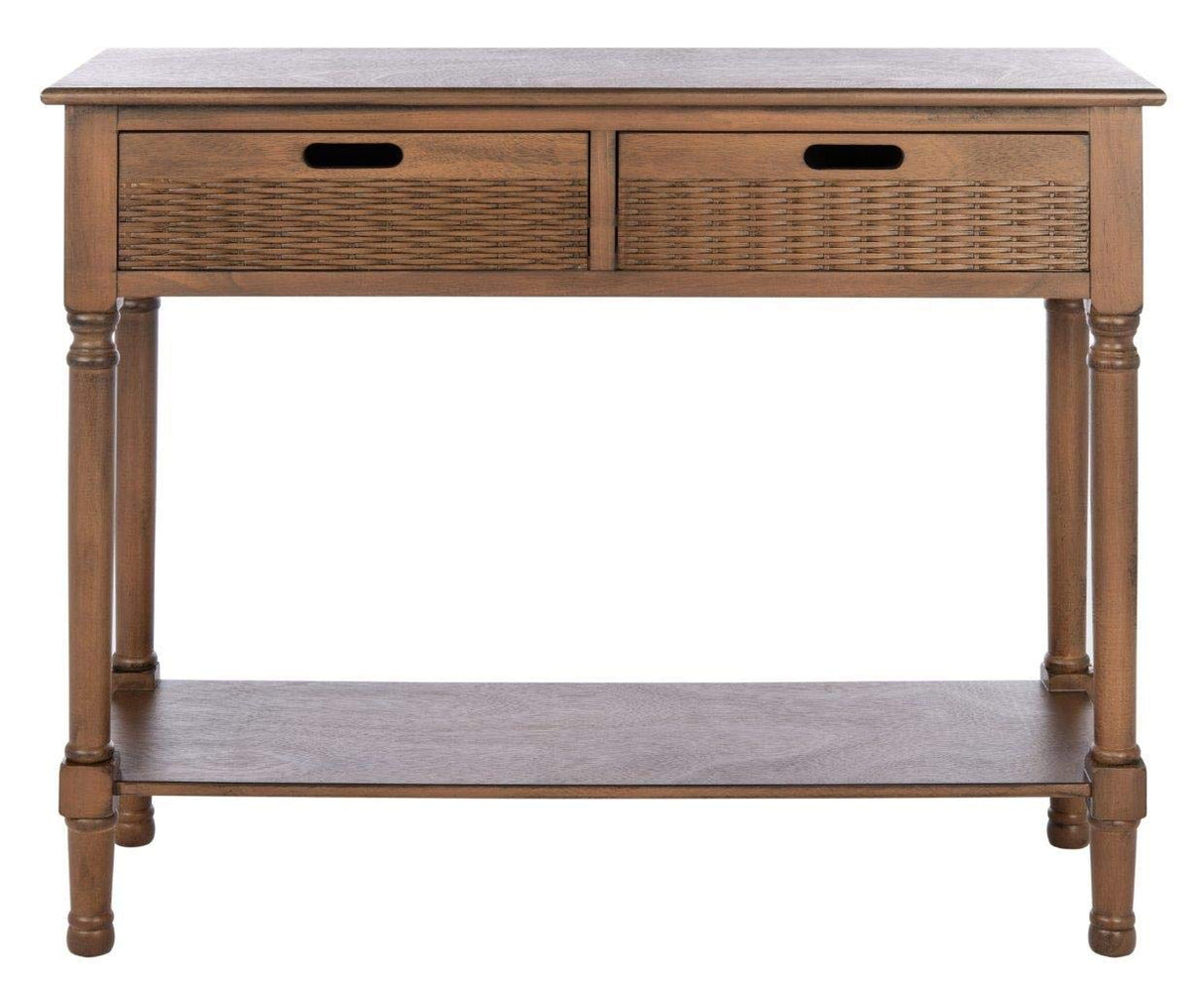 Safavieh Home Collection Landers Brown 2-Drawer Console Table CNS5710C, 0