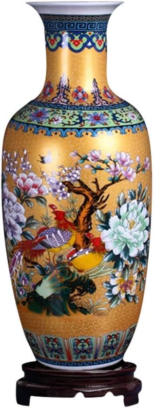 Jingdezhen Large Ceramic Floor Vase,Flower Vase Handmade Home Decorative Vase