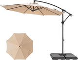 10 ft Cantilever Patio Umbrellas, Offset Hanging Outdoor Umbrella