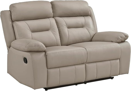 Recliner Chair Leather Recliner with Pillow Top Armrests, Home Theater Seating