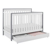 Mercer 6-in-1 Convertible Crib with Storage Trundle + Simmons Kids Slumber