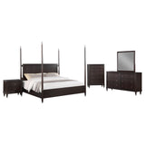 Emberlyn 5-Piece Eastern King Poster Bedroom Set Brown