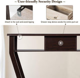 Console Table Modern Easy Assembly Entryway Table W/Storage Drawer and Bottom Shelf