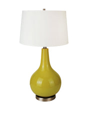 International 6202GN Ceramic Table Lamp, 16" x 16" x 28"