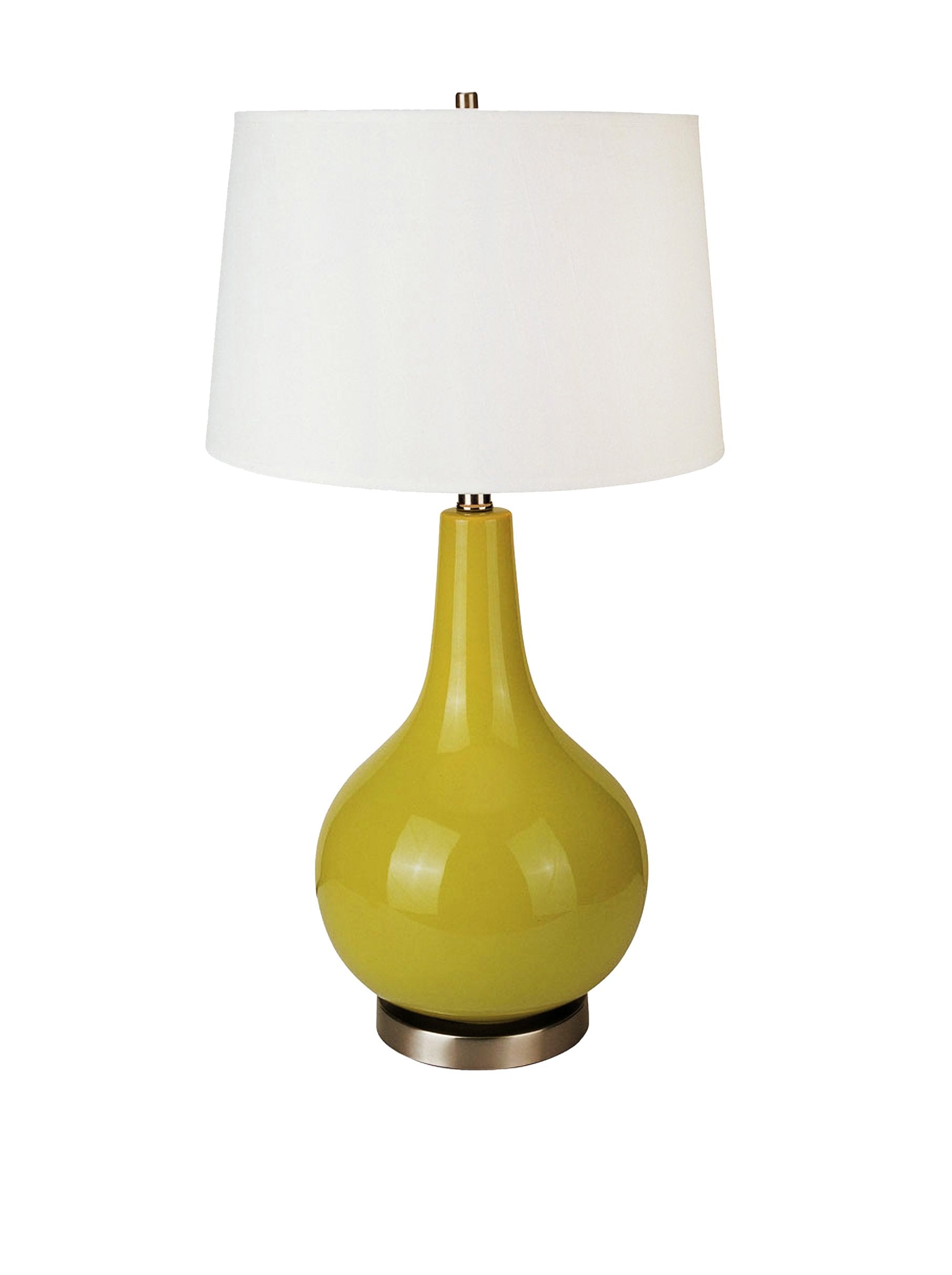 International 6202GN Ceramic Table Lamp, 16" x 16" x 28"