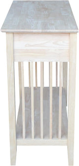 Mission Styled Server and Console Table, Unfinished